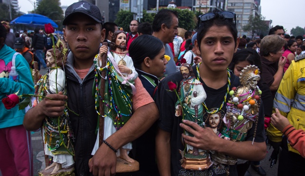 Fieles a San Judas Tadeo.