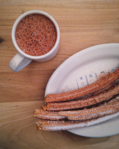 Churros y chocolate, la combinación ganadora