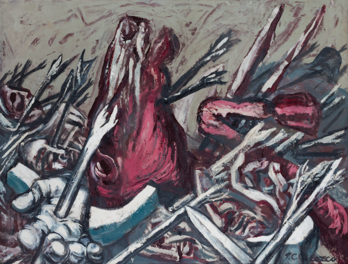 Orozco y los Teules 1947 José Clemente Orozco