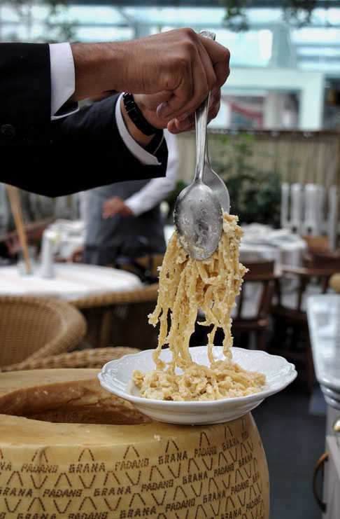 Queremos nadar en esa rueda de parmesano