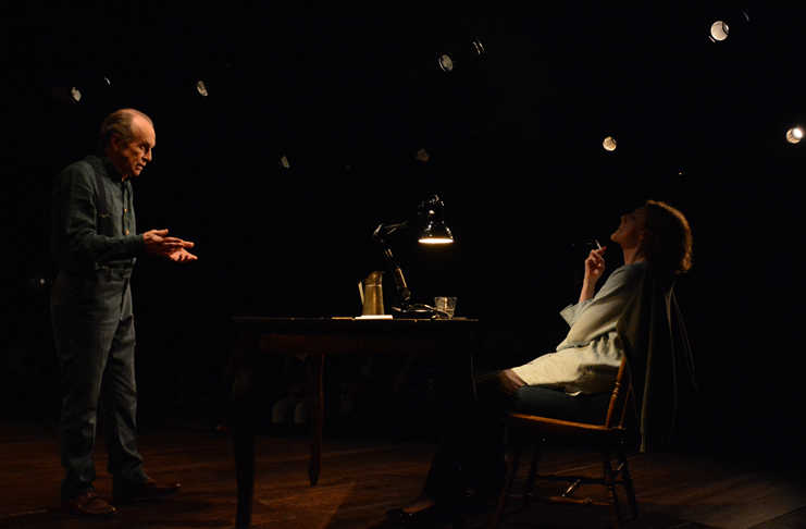 Después del ensayo con Julieta Egurrola