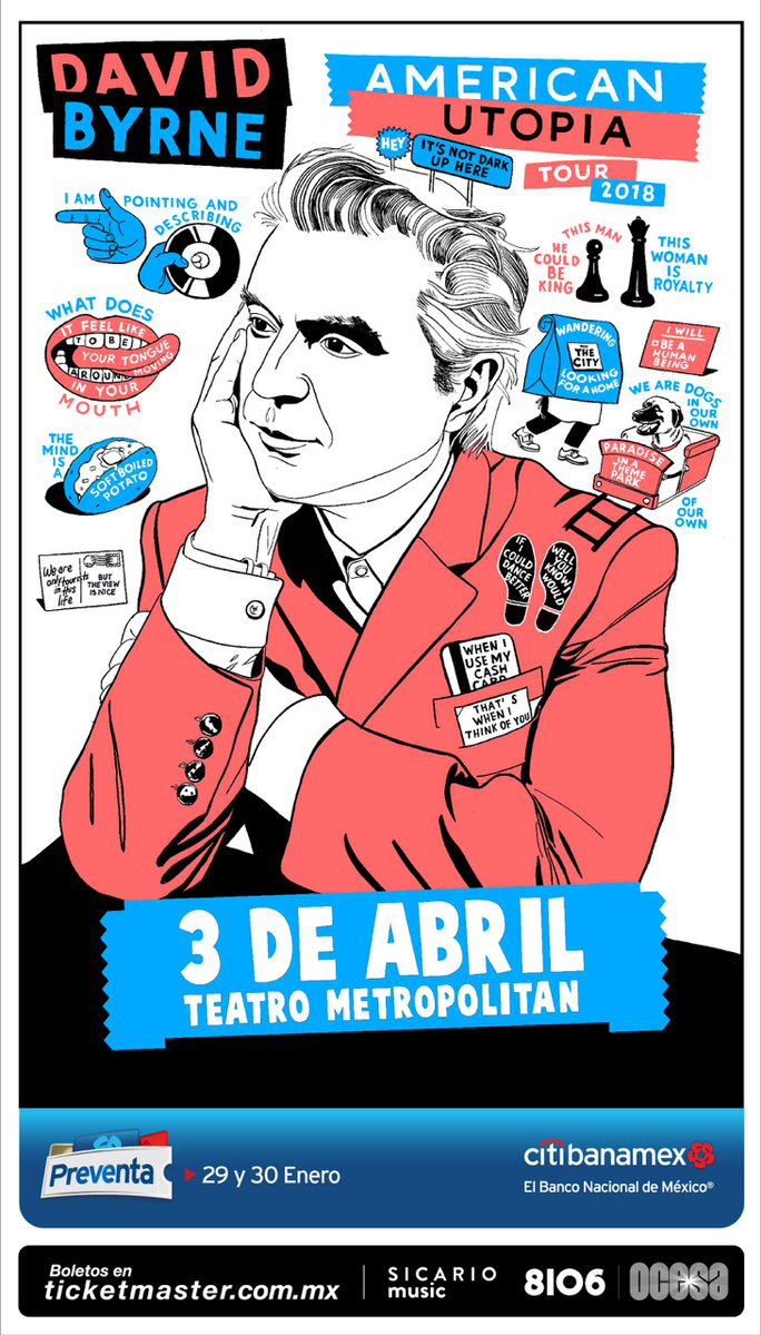 chilango - Estos son los precios para el concierto de David Byrne en CDMX