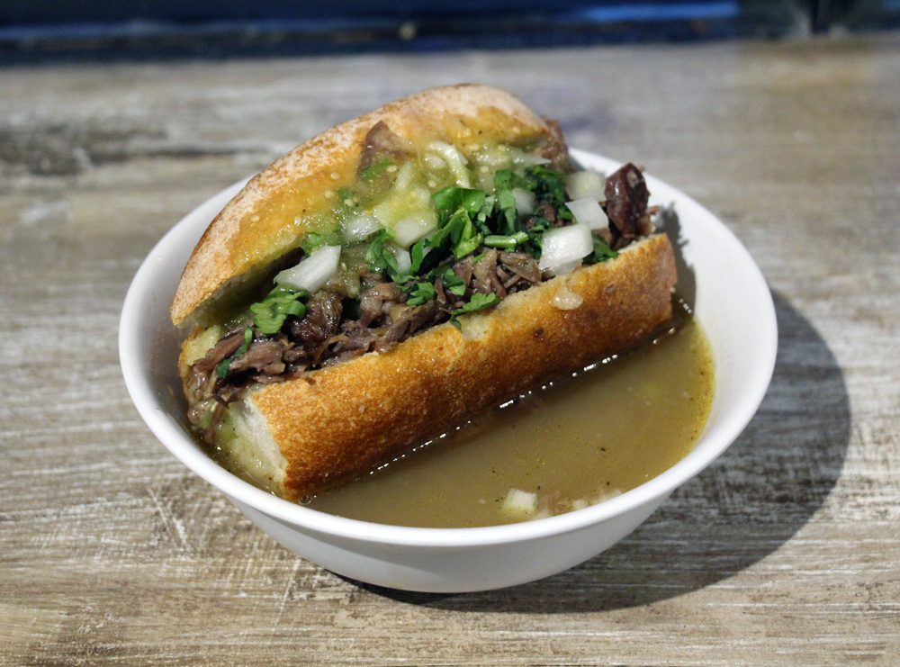 Torta ahogada de barbacoa