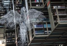 Especies de alambre toman el vestíbulo de la Biblioteca Vasconcelos Especies de la alambre