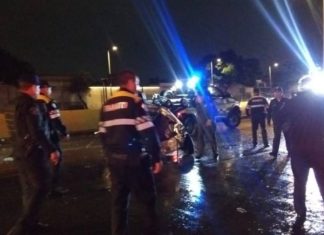 persecución a un tráiler en Circuito Interior