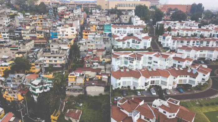 Fotos en Santa Fe desde un drone para la portada de Desigualdad OCT de Chilango