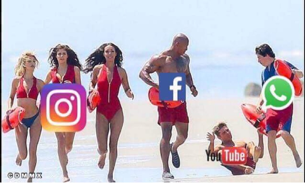 memes de la caída de youtube