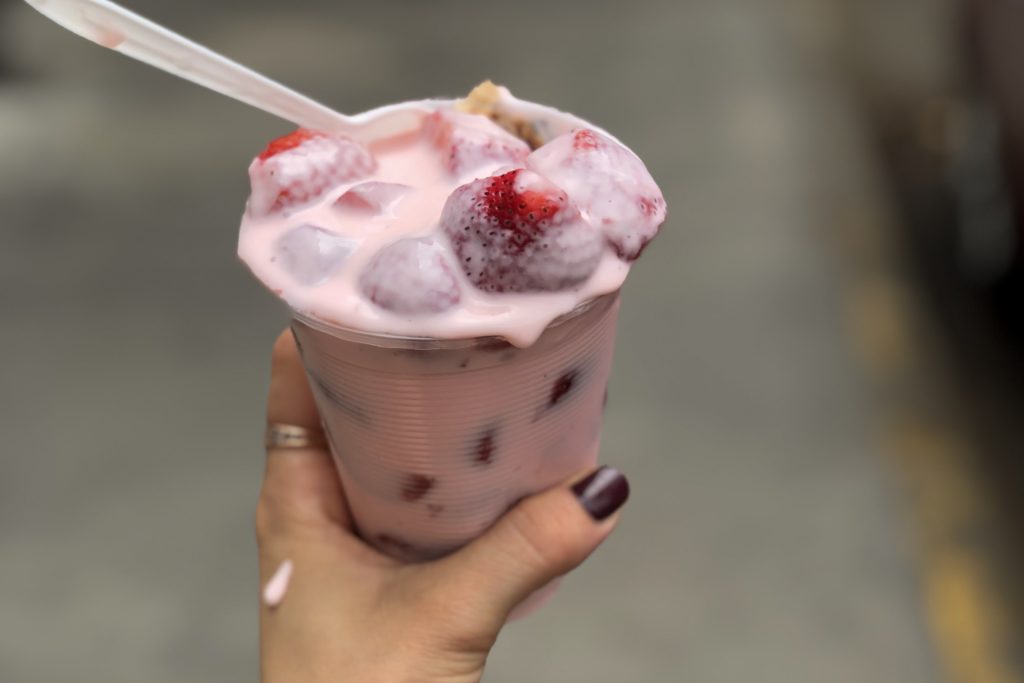 fresas con crema de La Florida