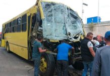 accidente de autobús rumbo a Ceremonia