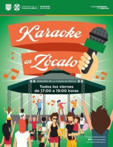 Karaoke en el Zócalo