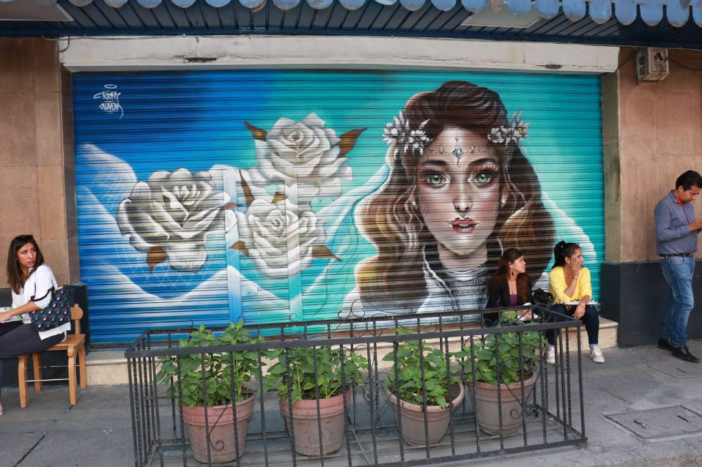 Calle de las novias nueva galería de arte urbano cortina