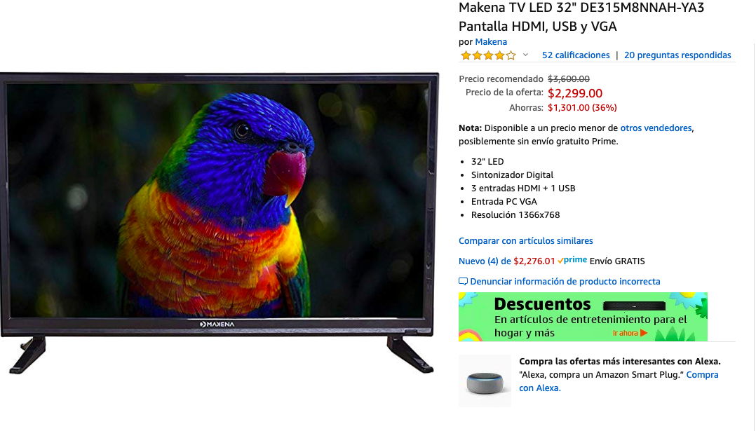 chilango 5 pantallas baratas del Black Friday 2019