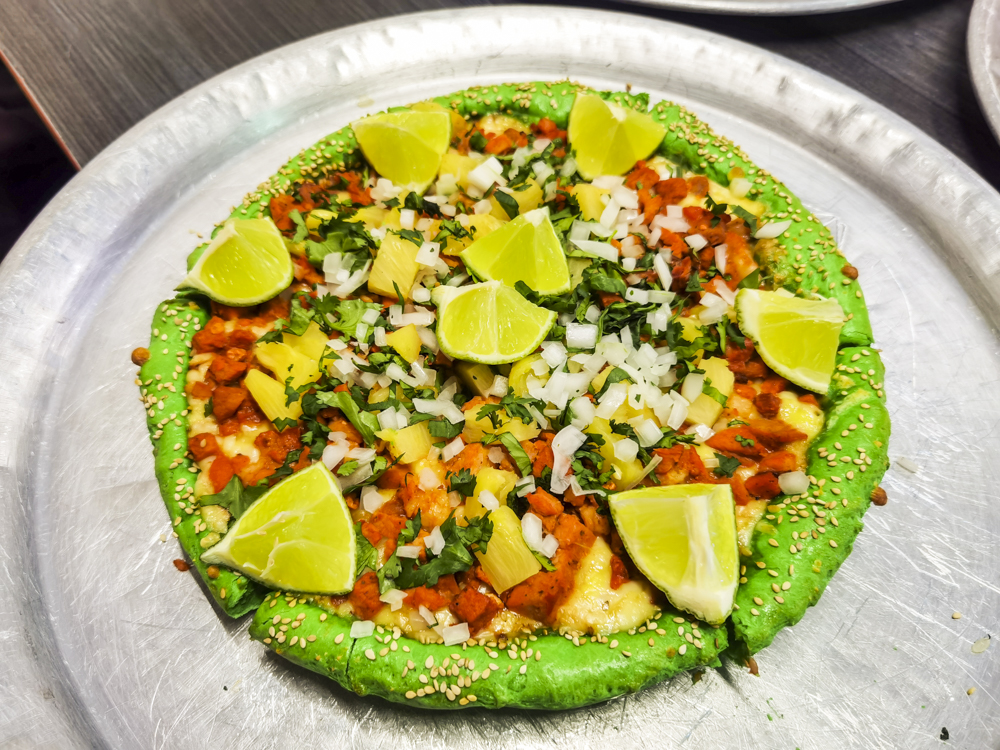 pizzas de colores