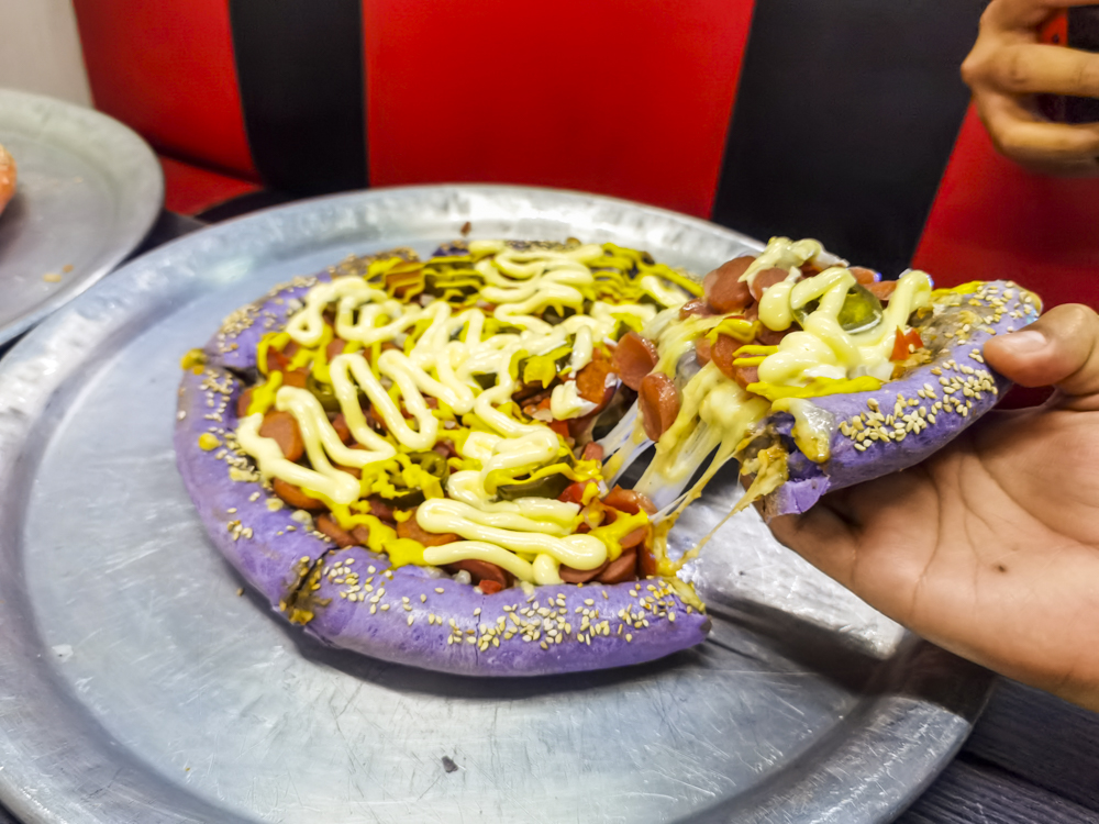 pizzas de colores