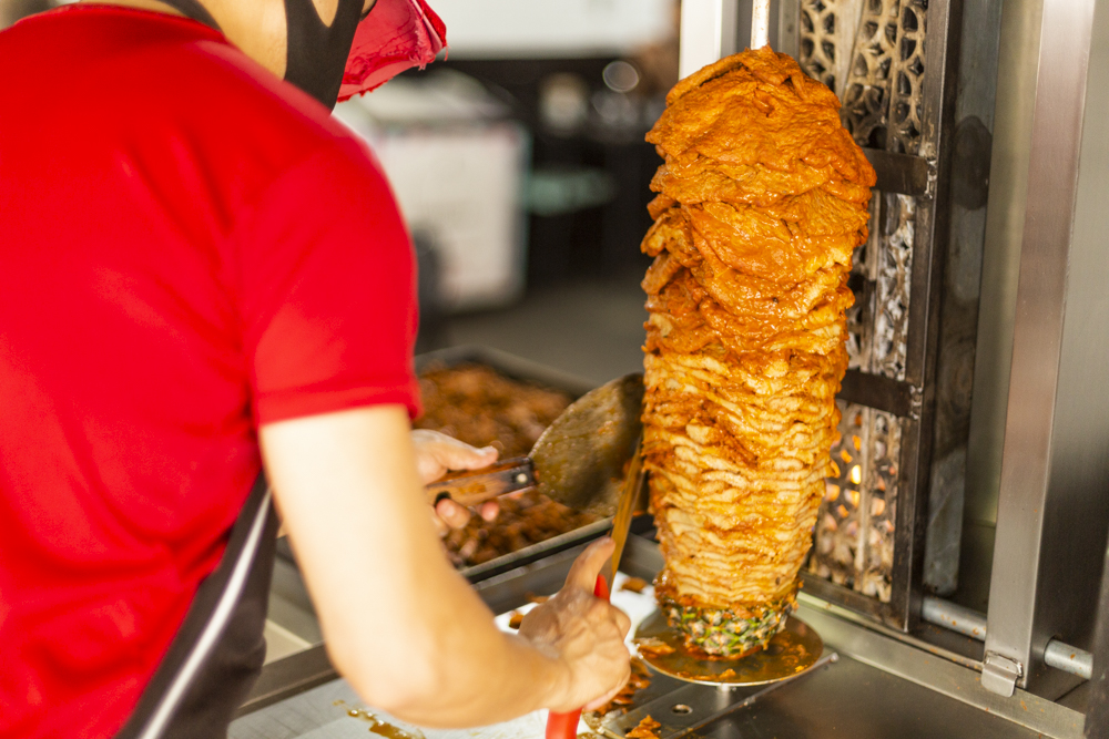 trompo de pastor vegano
