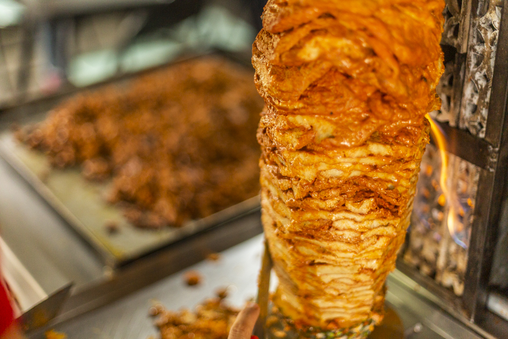 trompo de pastor vegano