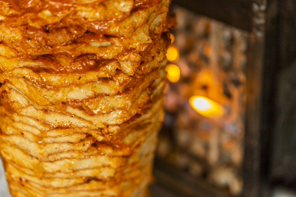 trompo de pastor vegano