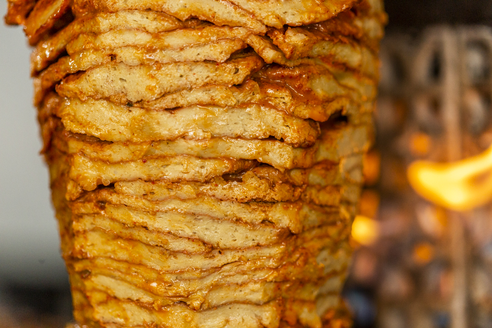 trompo de pastor vegano