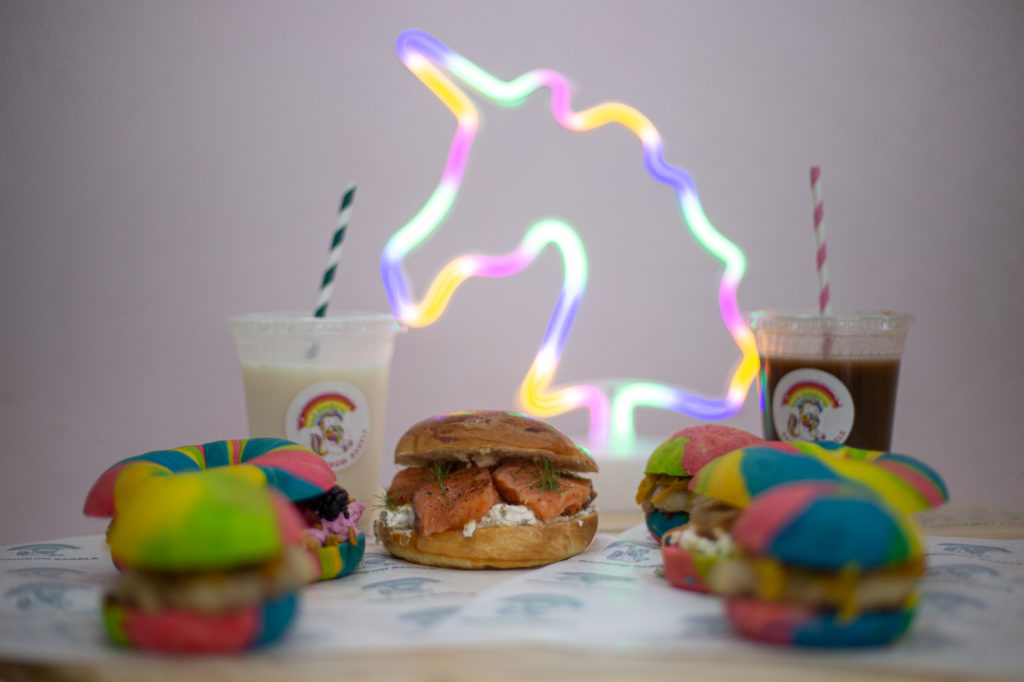 rainbow bagels