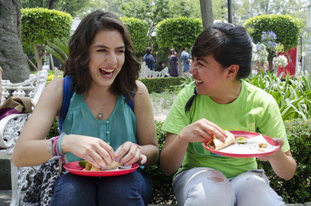 Comiendo tacos