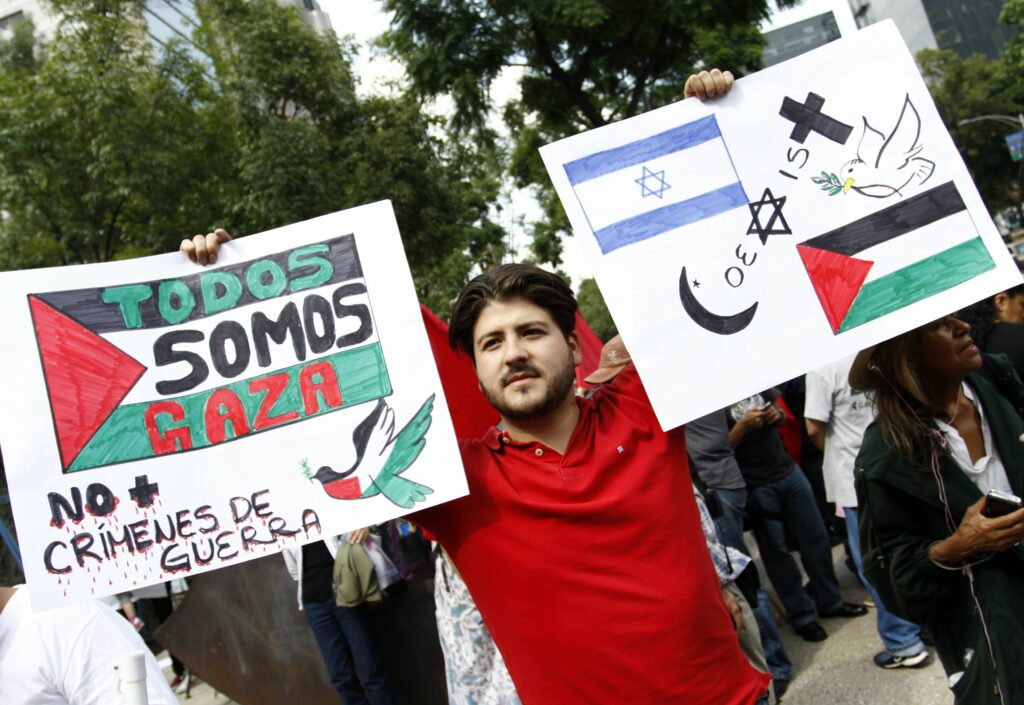 Marcha a favor de Palestina en CDMX