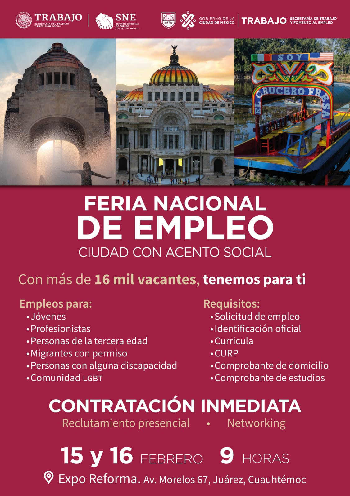Chilango - Trabajo en CDMX: 16 mil vacantes en la Feria Nacional del Empleo