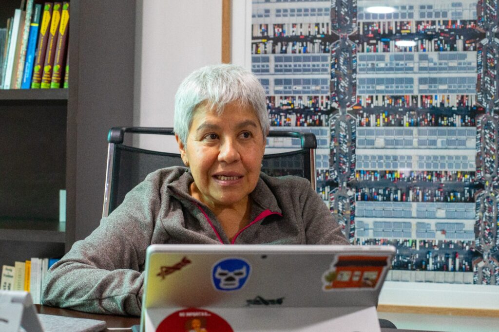 Mónica Pacheco Skidmore, coordinadora general de la Central de Abasto