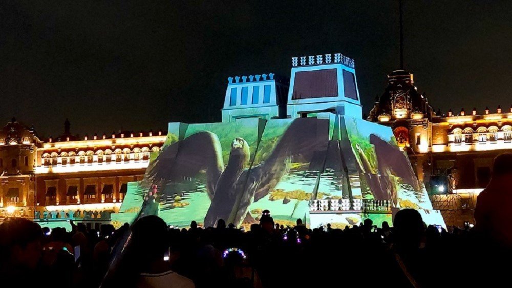 Videomapping en el Zócalo