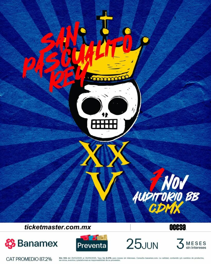 Concierto de despedida de San Pascualito Rey en CDMX.