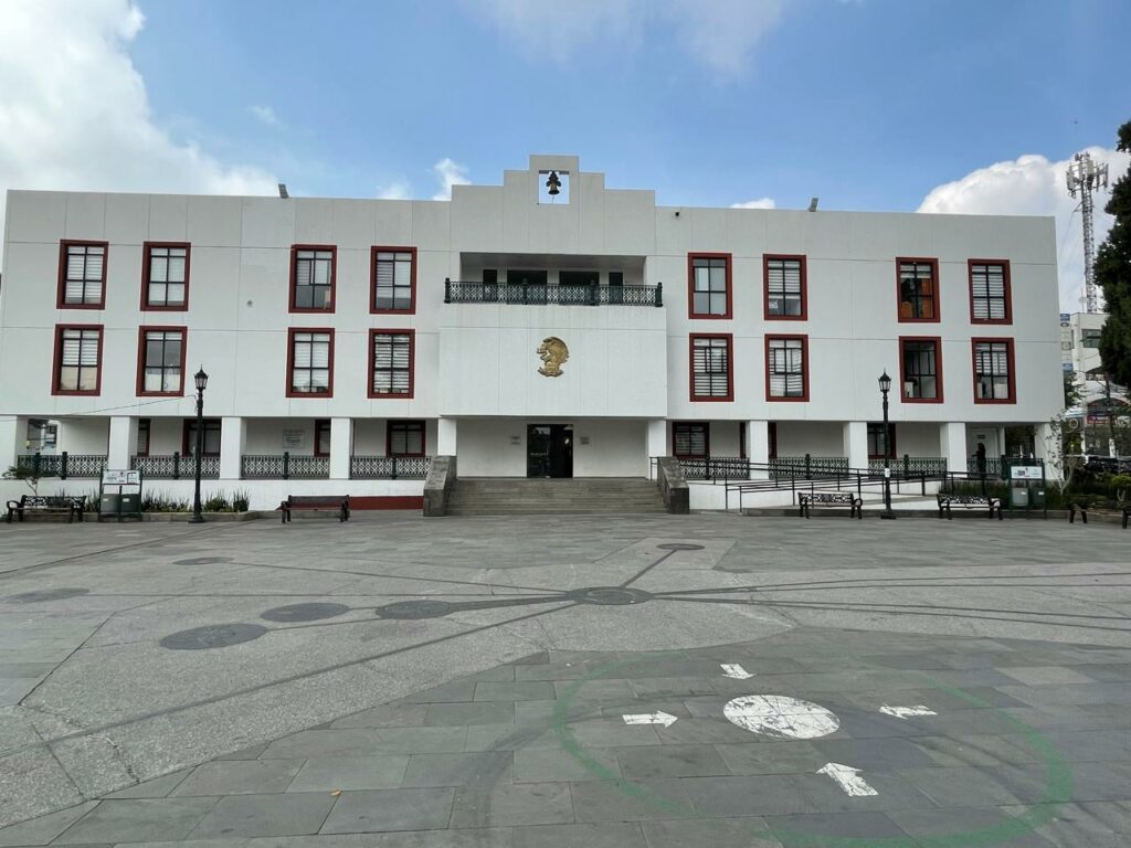 Explanada de la alcaldía Milpa Alta