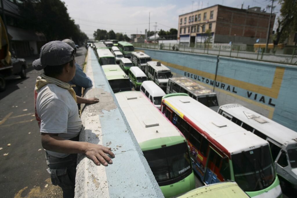 Marcha de transportistas en CDMX