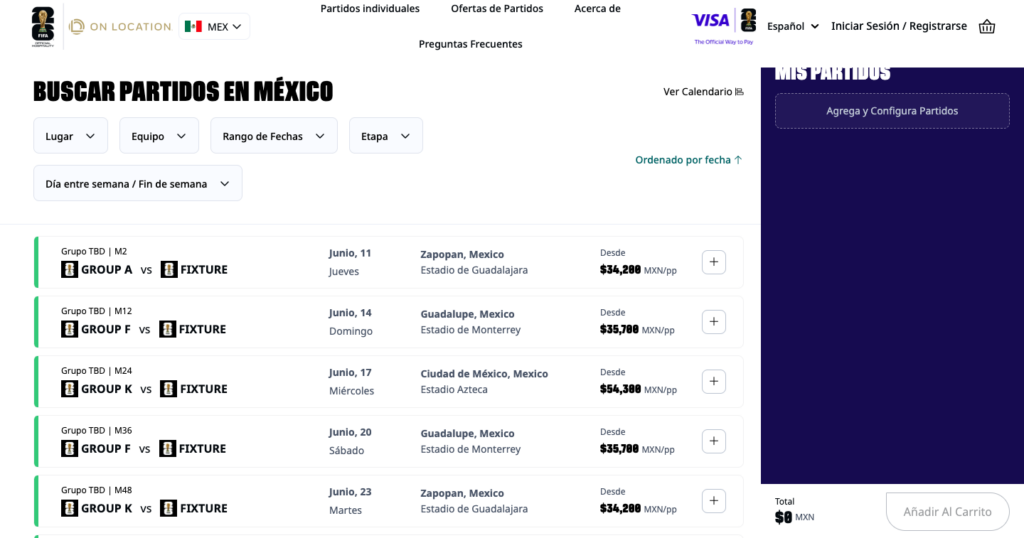 Precios de los boletos para los partidos del mundial 2026 en el Estadio Azteca