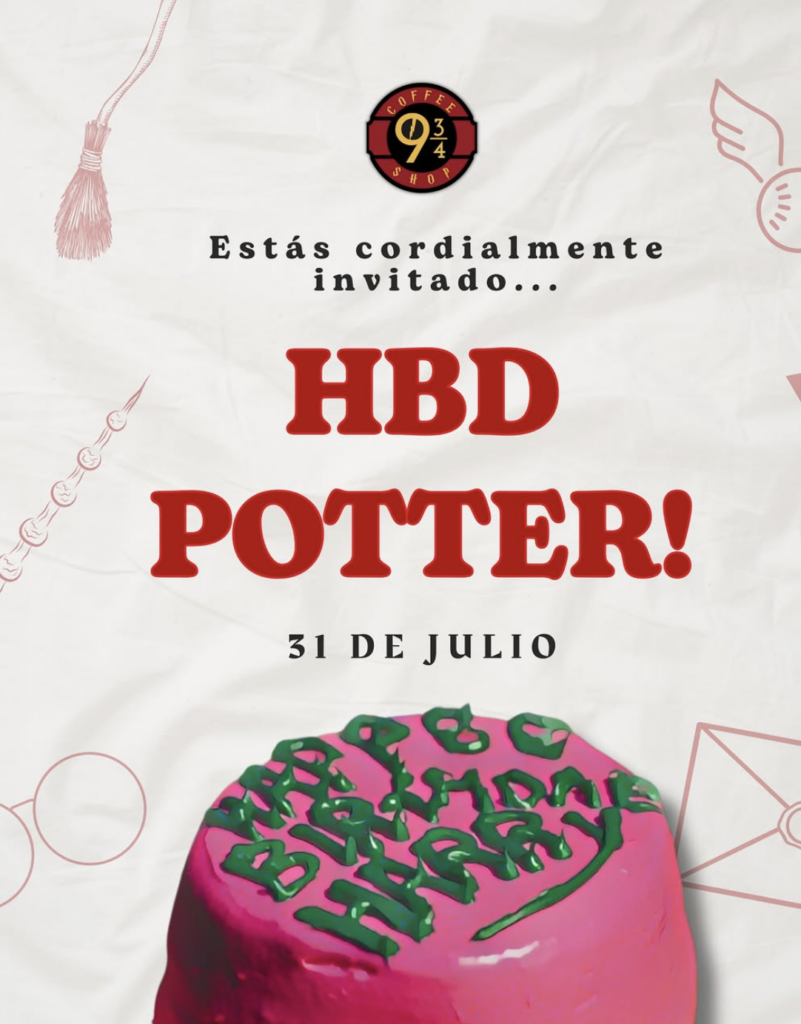 Cumpleaños de Harry Potter en CDMX