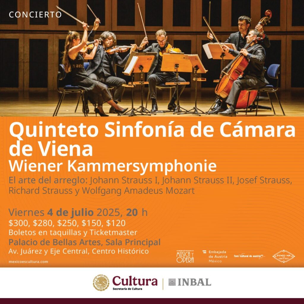 Concierto de Wiener Kammersymphonie en Bellas Artes.