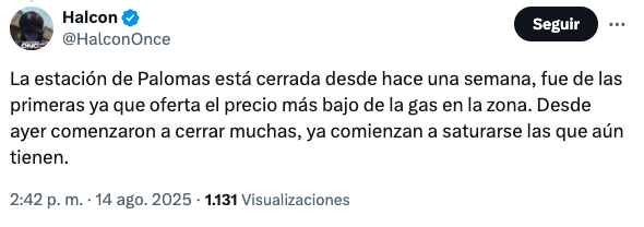 Desabasto de gasolina