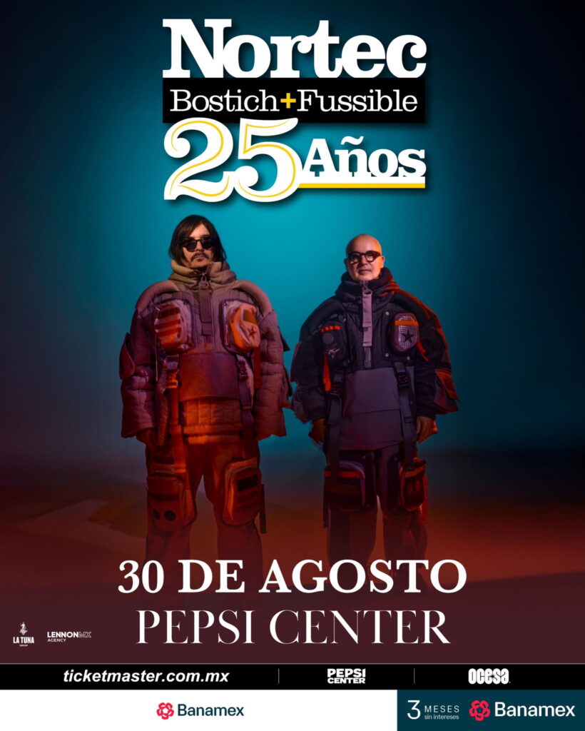 Poster del concierto que Nortec dará en agosto en CDMX por sus 25 años de carrera.