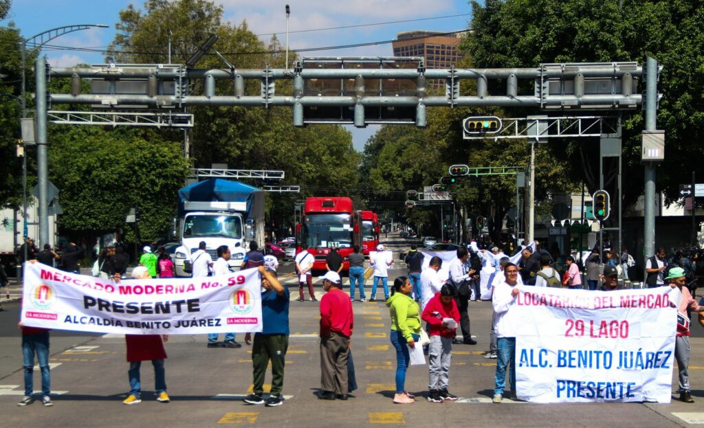 Bloqueos de comerciantes en CDMX