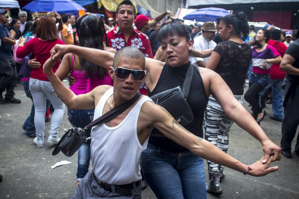Sonidero en el mercado de La Merced