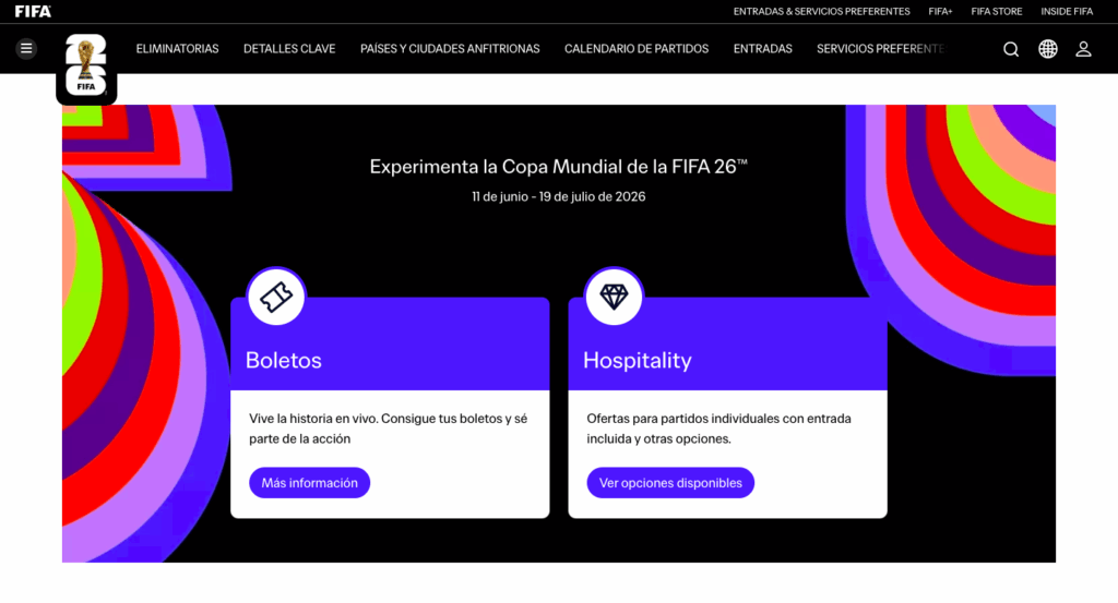 Boletos para el Mundial 2026