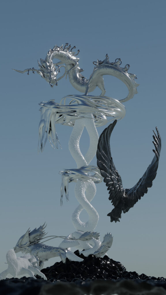 Arte en 3D de Covadonga.