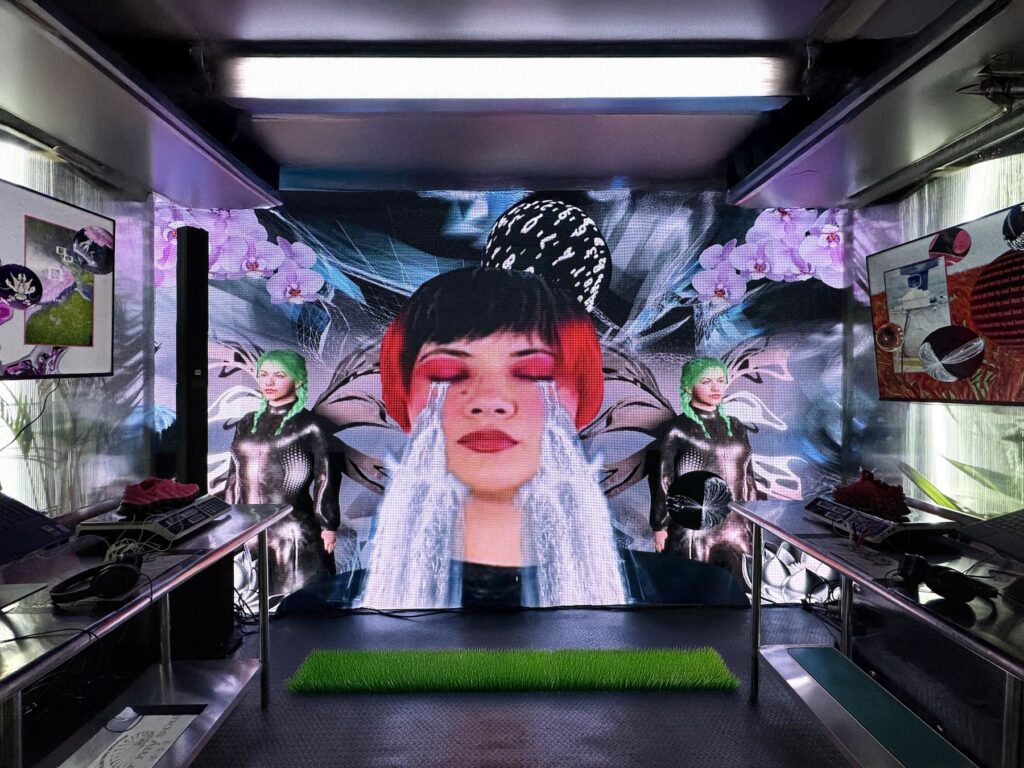 Proyección del arte en 3D de Covadonga.