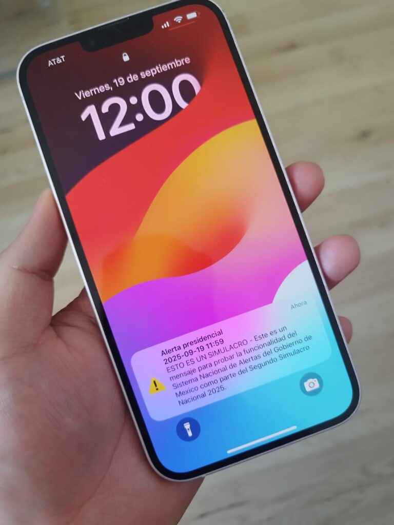 Alerta sísmica en celulares