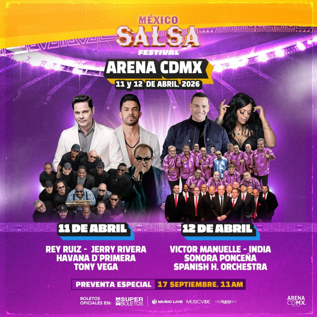 Póster del festival con artistas como Rey Ruiz, Jerry Rivera, Victor Manuelle e India.
