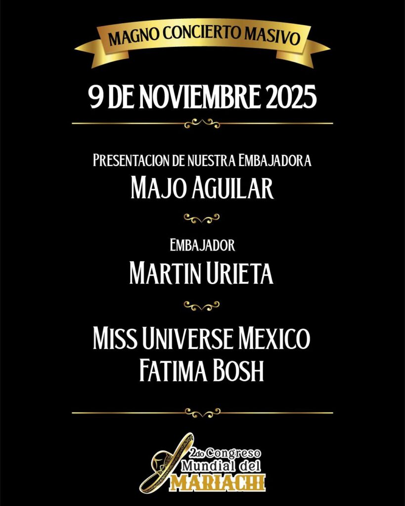 Se llevará a cabo un evento masivo de mariachis en la CDMX. 