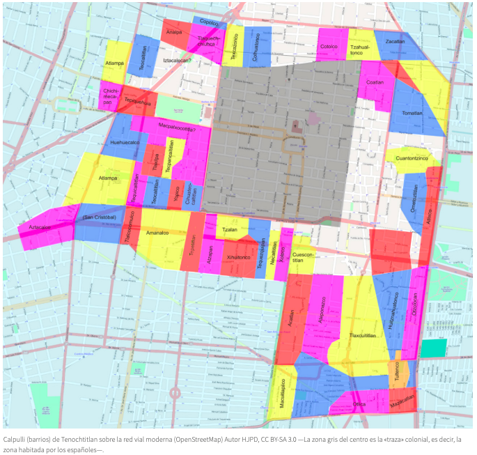 Sendero de la isla de Tenoctitlán