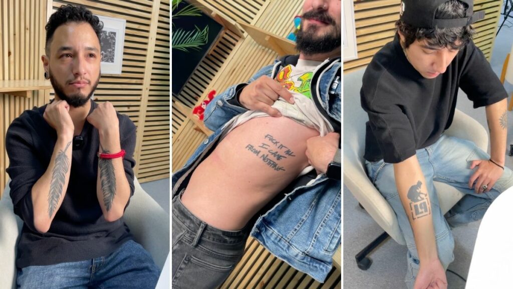 tatuajes de los ganadores de la dinámica Boletos x Tatuajes de Chilango y Corona Capital 2025.