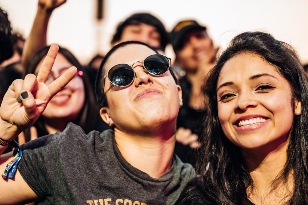 Retrato de asistentes al Corona Capital.