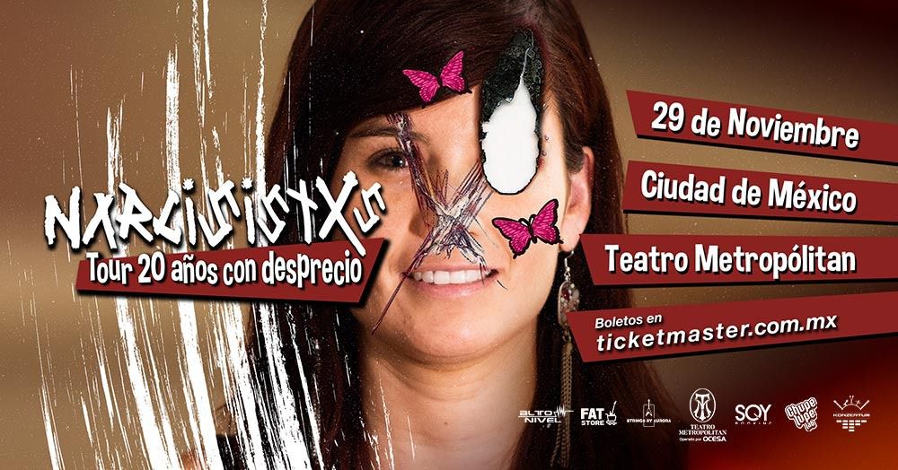 Nxrcisistxs rendirá homenaje al icónico álbum Para Ti Con Desprecio con un concierto especial en la CDMX.