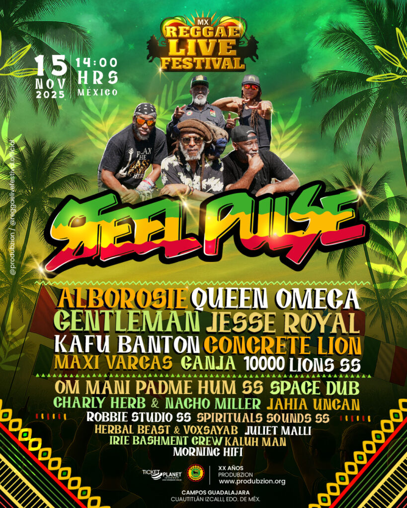 Póster completo del Reggae Live Festival.