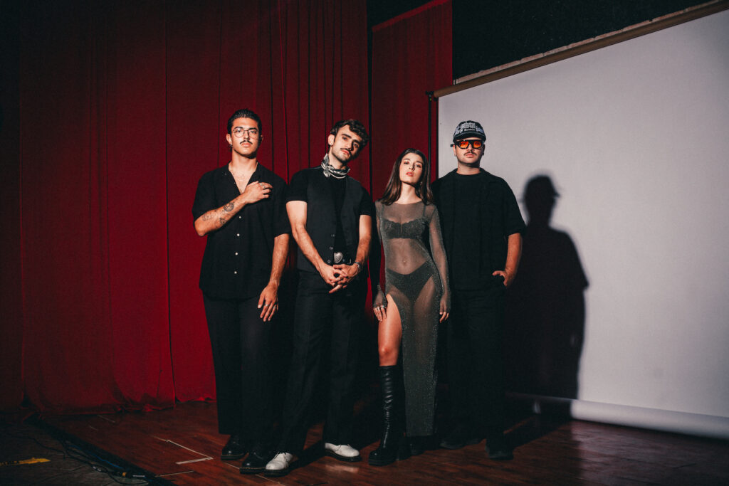 Retrato de la banda Disco Bahía.